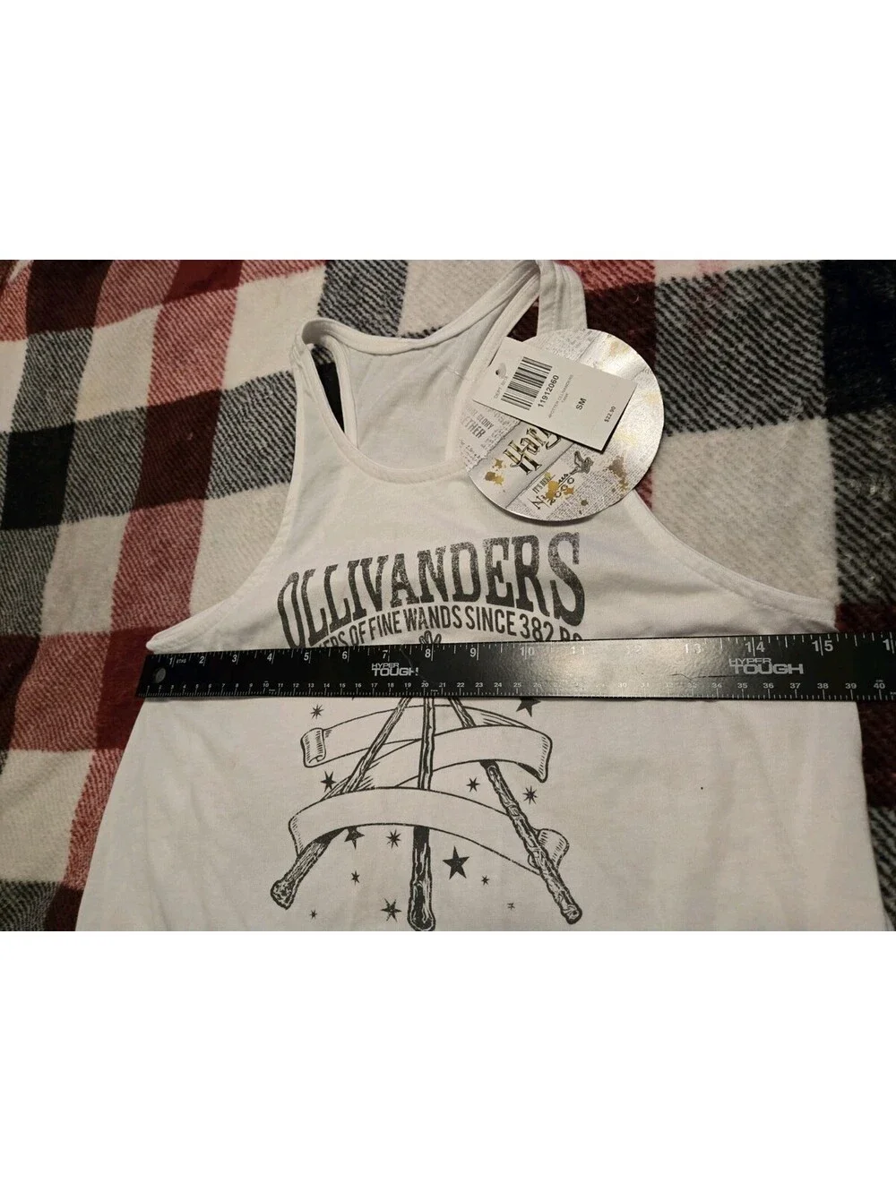 Harry Potter Ollivanders Wand Shop Tank Top White Sz S Wizarding World